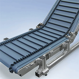 Incline belt conveyor